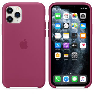 Силиконовый чехол для iPhone 11 Pro Max, цвет «сочный гранат», оригинальный Apple