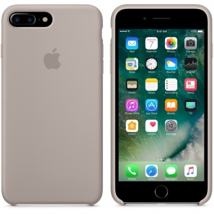 Силиконовый чехол для iPhone 7+ (Plus)/8+ (Plus), цвет «морская галька», оригинальный Apple