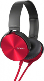 Накладные наушники Sony MDR-XB450AP, Красный