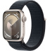 Apple Watch Series 9 // 41мм GPS // Корпус из алюминия цвета "сияющая звезда", спортивный браслет цвета "темная ночь"