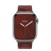 Apple Watch Series 7 Hermès // 45мм GPS + Cellular // Корпус из нержавеющей стали серебристого цвета, ремешок Single Tour Circuit H цвета Rouge H/Noir