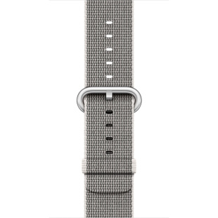 42/44мм Ремешок из плетёного нейлона жемчужного цвета для Apple Watch