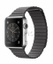 Apple Watch 42 мм, нержавеющая сталь, кожаный ремешок цвета «грозовое небо»