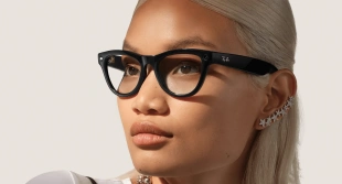 Умные очки Ray-Ban  Skyler (2-gen) (Черная глянцевая оправа, прозрачные линзы)