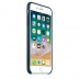 Кожаный чехол для iPhone 7+ (Plus)/8+ (Plus), цвет «космический синий», оригинальный Apple