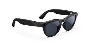 Умные очки Ray-Ban  Headliner (2-gen) (Черная глянцевая оправа, прозрачно-сапфировые фотохромные линзы)