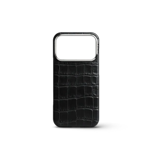Чехол Golden Concept для iPhone 18 Pro Max, Alligator Edition (Black)