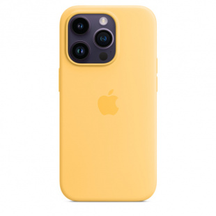 Силиконовый чехол MagSafe для iPhone 14 Pro, цвет Sunglow/Солнечное сияние