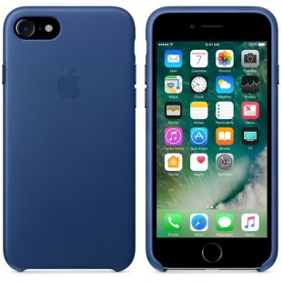Кожаный чехол для iPhone 7/8, цвет «синий сапфир», оригинальный Apple, оригинальный Apple