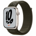 Apple Watch Series 7 // 45мм GPS // Корпус из алюминия цвета «сияющая звезда», спортивный браслет Nike цвета «рабочий хаки»