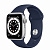 Купить Apple Watch Series 6 // 40мм GPS // Корпус из алюминия серебристого цвета, спортивный ремешок цвета «Тёмный ультрамарин»