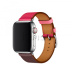 38/40 мм Ремешок Hermès Simple Tour из кожи Swift цвета Bordeaux/Rose Extrême/Rose Azalée для Apple Watch Hermès 38/40 мм Ремешок Hermès Simple Tour из кожи Swift цвета Bordeaux/Rose Extrême/Rose Azalée для Apple Watch Hermès