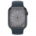 Apple Watch Series 8 // 45мм GPS + Cellular // Корпус из алюминия цвета "темная ночь", монобраслет цвета "синий шторм"