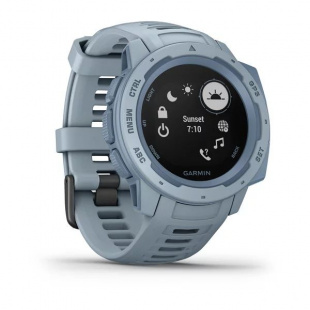 Туристические умные часы Garmin Instinct (45mm), корпус и силиконовый ремешок цвета Sea Foam