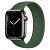 Купить Apple Watch Series 7 // 45мм GPS + Cellular // Корпус из нержавеющей стали графитового цвета, монобраслет цвета «зелёный клевер»