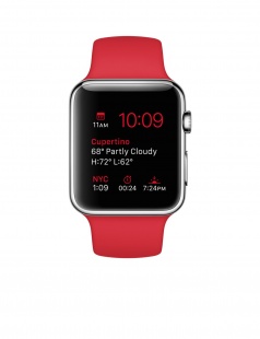Apple Watch 42 мм из нержавеющей стали, спортивный ремешок (PRODUCT)RED