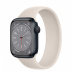 Apple Watch Series 8 // 41мм GPS // Корпус из алюминия цвета "темная ночь", монобраслет цвета "сияющая звезда"