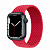 Купить Apple Watch Series 7 // 41мм GPS + Cellular // Корпус из алюминия цвета «тёмная ночь», плетёный монобраслет цвета (PRODUCT)RED