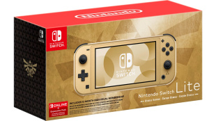 Игровая консоль Nintendo Switch Lite Hyrule Edition с бонусом Nintendo Switch Online + Expansion Pack