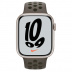 Apple Watch Series 7 // 41мм GPS // Корпус из алюминия цвета «сияющая звезда», спортивный ремешок Nike цвета «cерая олива/рабочий хаки» Apple Watch Series 7 // 41мм GPS // Корпус из алюминия цвета «сияющая звезда», спортивный ремешок Nike цвета «cерая олива/рабочий хаки»