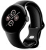 Google Pixel Watch 2, Wi-Fi, серебристый корпус, спортивный ремешок черного цвета (Obsidian)