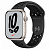 Купить Apple Watch Series 7 // 45мм GPS // Корпус из алюминия цвета «сияющая звезда», спортивный ремешок Nike цвета «антрацитовый/чёрный»