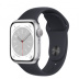 Apple Watch Series 8 // 41мм GPS // Корпус из алюминия серебристого цвета, спортивный ремешок цвета "темная ночь"