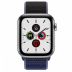 Apple Watch Series 5 // 44мм GPS + Cellular // Корпус из нержавеющей стали, спортивный браслет тёмно-синего цвета