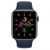Apple Watch SE // 44мм GPS // Корпус из алюминия цвета «серый космос», спортивный ремешок цвета «Тёмный ультрамарин» (2020)