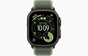 Apple Watch Ultra 3 (2025) // 49мм GPS+Cellular // Корпус из черного титана, ремешок Trail Loop зеленого цвета