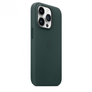 Кожаный чехол MagSafe для iPhone 14 Pro Max, цвет Forest Green/Зеленый лес