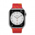 Apple Watch Series 7 Hermès // 41мм GPS + Cellular // Корпус из нержавеющей стали серебристого цвета, ремешок Hermès Simple Tour Jumping цвета Orange/Rose Mexico