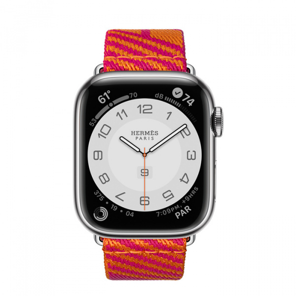 Apple Watch Series 7 Hermes 41 GPS Cellular Hermes Simple Tour Jumping Orange Rose Mexico iQmac.ru