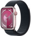 Apple Watch Series 9 // 45мм GPS+Cellular // Корпус из алюминия розового цвета, спортивный браслет цвета "темная ночь"