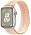 Купить Apple Watch Series 9 // 45мм GPS // Корпус из алюминия серебристого цвета, спортивный браслет Nike цвета "сияющая звезда/розовый"