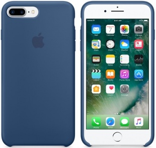 Силиконовый чехол для iPhone 7+ (Plus)/8+ (Plus), цвет «глубокий синий», оригинальный Apple