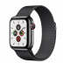 Apple Watch Series 5 // 40мм GPS + Cellular // Корпус из нержавеющей стали цвета «серый космос», миланский сетчатый браслет цвета «чёрный космос»