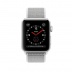 Apple Watch Series 3 // 42мм GPS + Cellular // Корпус из серебристого алюминия, ремешок из плетёного нейлона жемчужного цвета (MQK52)