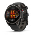 Мультиспортивные часы Garmin Fenix 8 Pro, AMOLED (47 mm), титановый корпус, силиконовый ремешок черно-серого цвета