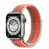 Apple Watch Series 7 // 41мм GPS + Cellular // Корпус из титана, спортивный браслет цвета «розовый помело/миндальный»