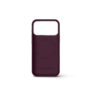 Чехол Golden Concept для iPhone 18 Pro, Vegan Leather (Burgundy)