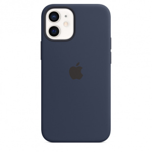 Силиконовый чехол MagSafe для iPhone 12 mini, цвет «Тёмный ультрамарин»
