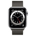 Apple Watch Series 6 // 44мм GPS + Cellular // Корпус из нержавеющей стали серебристого цвета, миланский сетчатый браслет графитового цвета Apple Watch Series 6 // 44мм GPS + Cellular // Корпус из нержавеющей стали серебристого цвета, миланский сетчатый браслет графитового цвета
