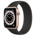 Apple Watch Series 6 // 40мм GPS + Cellular // Корпус из алюминия золотого цвета, монобраслет черного цвета