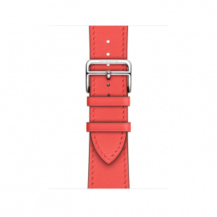 Apple Watch Series 8 Hermès // 41мм GPS + Cellular // Корпус из нержавеющей стали серебристого цвета, ремешок Single Tour цвета Rose Texas