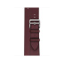 38/40 мм ремешок Double Tour из кожи Swift цвета Bordeaux, размер Regular (стандартный) для Apple Watch Hermès