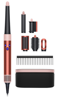 Мультистайлер Dyson Airwrap i.d. HS08 Straight+Wavy для прямых и волнистых волос (Strawberry Bronze/Blush Pink) (Клубничная бронза/розовый)