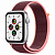 Купить Apple Watch SE // 44мм GPS // Корпус из алюминия серебристого цвета, спортивный браслет сливового цвета (2020)