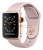 Купить Apple Watch Series 3 // 38мм GPS + Cellular // Корпус из золотистого алюминия, спортивный ремешок цвета «розовый песок» (MQJQ2)
