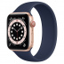 Apple Watch Series 6 // 44мм GPS + Cellular // Корпус из алюминия золотого цвета, монобраслет цвета «Тёмный ультрамарин»